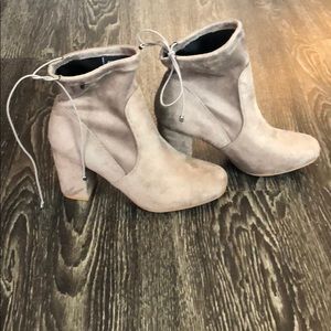 Gray booties